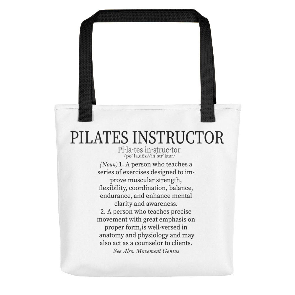 Pilates Instructor Definition Tote bag