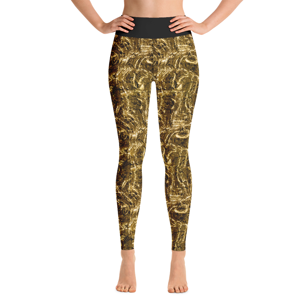 Gold yoga leggings best sale